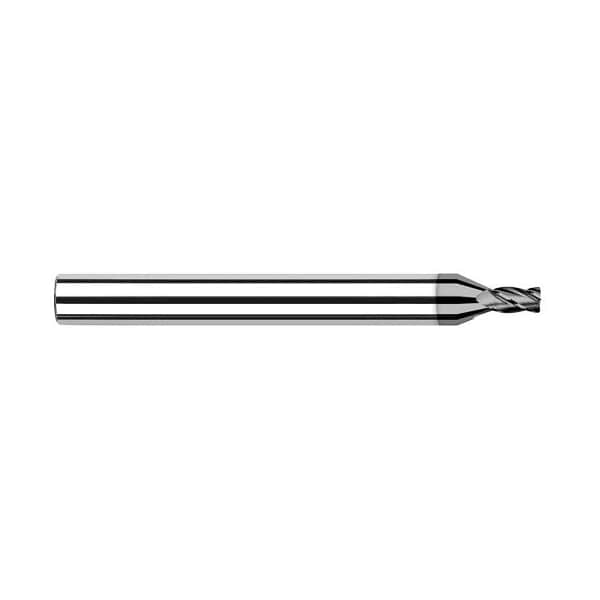 Harvey Tool 1/32 dia. x 0.0050 in. Radius x 3/64 Carbide Corner Radius End Mill, 4 Flutes, CVD dia.mond 9m - 746831