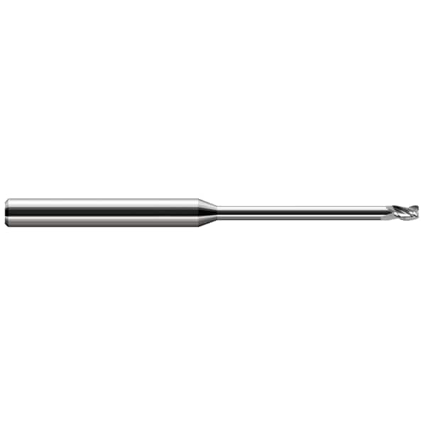 Harvey Tool Miniature End Mill - 3 Flute - Corner Radius, 0.0470" (3/64) - 39447