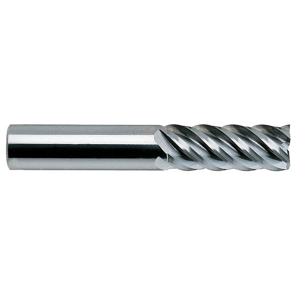 Yg-1 Tool Square End Mill, Single End, 1/4", Carbide - 86573
