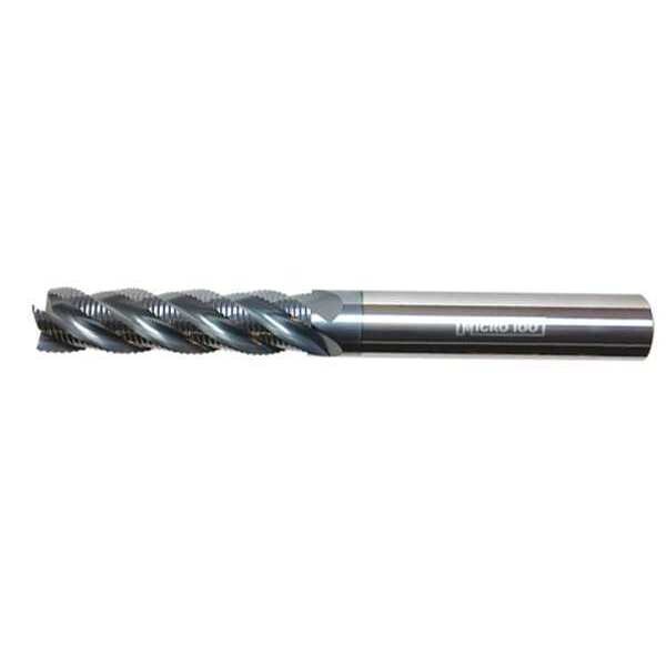 Micro 100 Carbide End Mill, 5/8, Cut 2-1/4, 4 FLT - SHL-625-4X