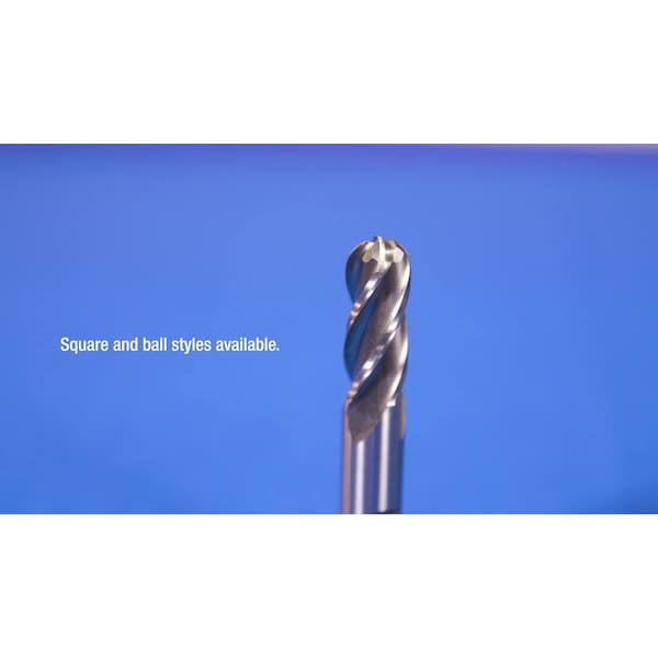 Drill America 8.00mm HSS 4 Flute Single End End Mill - DWC8MM-4FSE