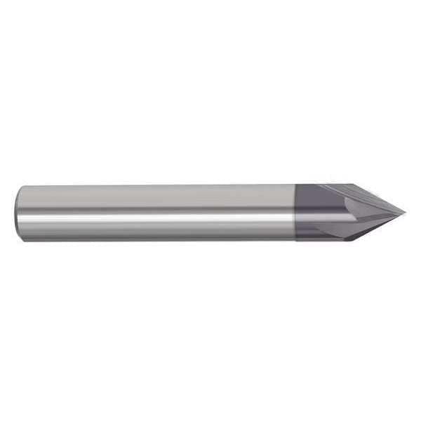 Zoro Select Chamfer End Mill, 1/8 in. Dia, Carbide, 209 - 209-064125B