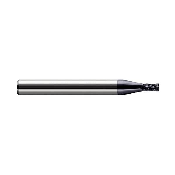 Harvey Tool 0.051 in. 1.3 mm Cutter dia x 0.077 in. Length of Cut Carbide Square End Mill, 4 Flutes - 14051-C3