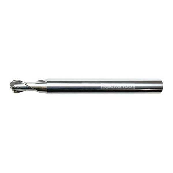 Micro 100 Carbide End Mill, 0.5 mm, Cut 0.6 mm, 2 FLT - SFBM-005-1X