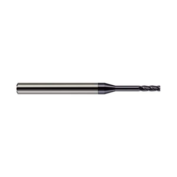 Harvey Tool 1m dia. x 0.01 in. Radius x 0.1170 in. x 0.3250 in. Carbide Corner Radius End Mill, 4 Flute - 876039-C3