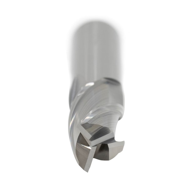 Gs Tooling 1/2" Diameter x 1/2" Shank 3-Flute Regular Length Blue Series Carbide End Mills - 101099