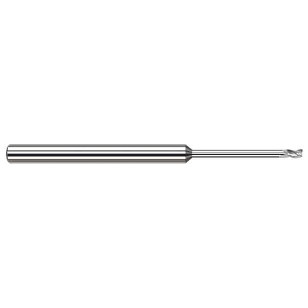 Harvey Tool Miniature End Mill - 3 Flute - Square, 0.0150" (1/64) - 35415