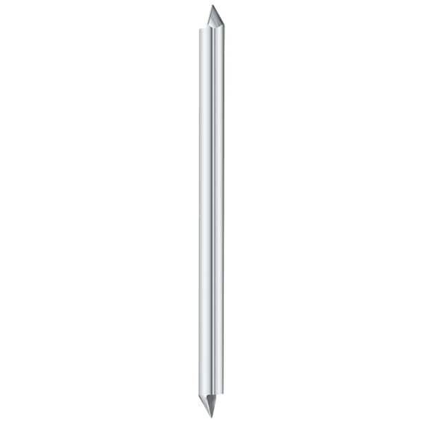 Fullerton Tool Single-Flute - 60° End - Jo-Engraver GP End Mills, RH Spiral, Corner Radius, Standard, 1/8 - 12113