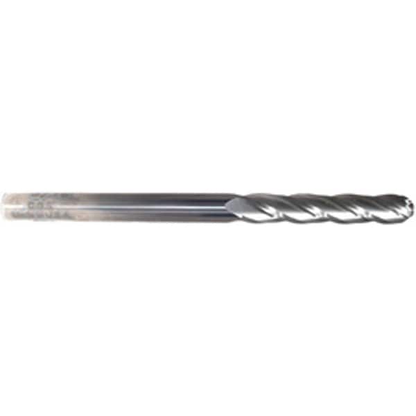 Cgs Tool 4 Flute Long Length Ball End Mill 1/2"Dia 2"Loc 4"Oal - 742-5000