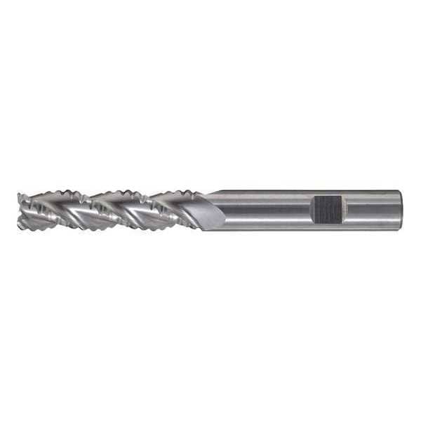 Cleveland 3-Flute Carbide HP Square Single Roughing End Mill CTD CEM-RA Bright 3/8x3/8x7/8x2-1/2 - C60458
