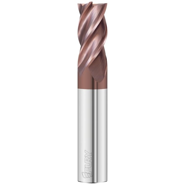 Fullerton Tool 4-Flute - Variable Helix - 3500 Fury HP End Mills, FC20, RH Spiral, Square, Standard,  - 35039