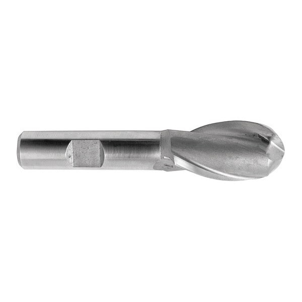 Melin Tool Co End Mill, Hss, GP, Ball, 1-5/8" x 1-5/8 - A-4052-B