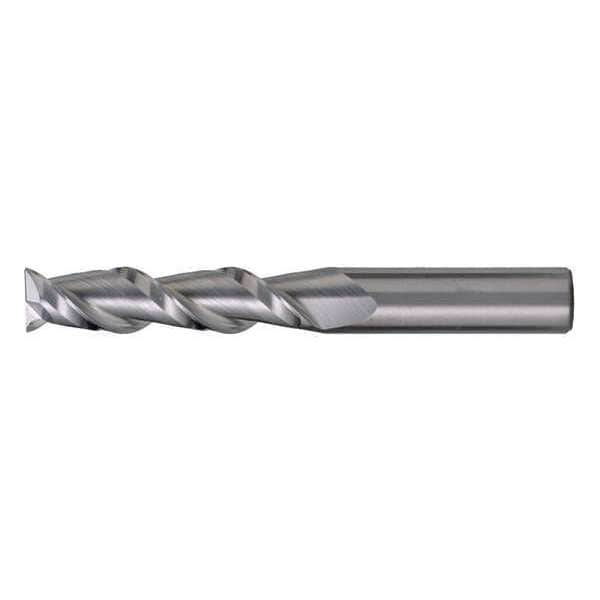 Cleveland 2-Flute Carbide Square Single-End HP End Mill for Alum CTD CEM-AM2 Bright 1/4x1/4x3/4x2-1/2 - C60482