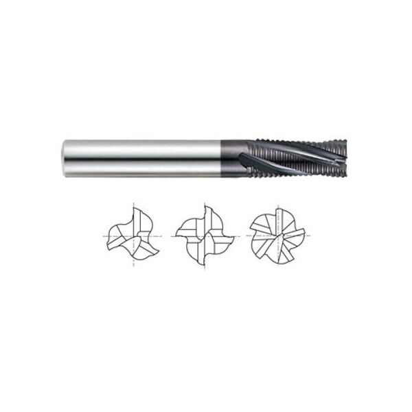 Yg-1 Tool End Mill, Helix 4 Flute ALTiN Sq, 1/2x1x3 - 93115
