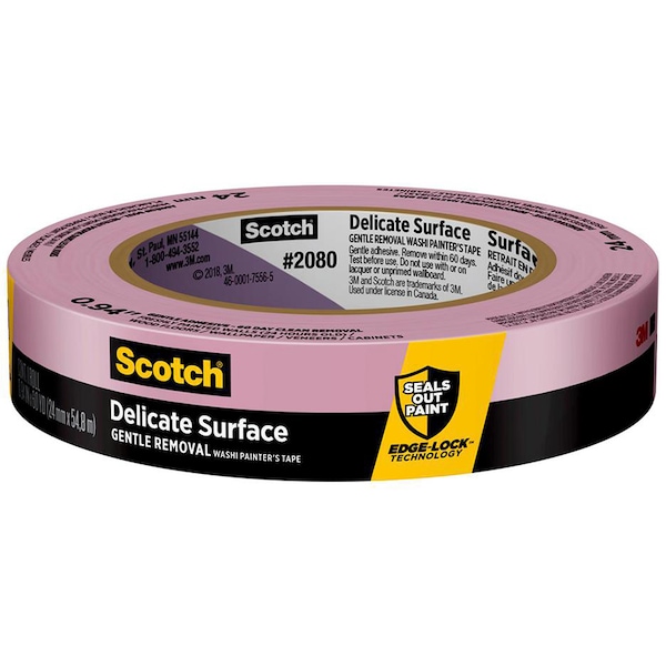 Cinta para pintor de superficies delicadas Scotch de 0.94" x 60 yds - 2080-24EC en color azul