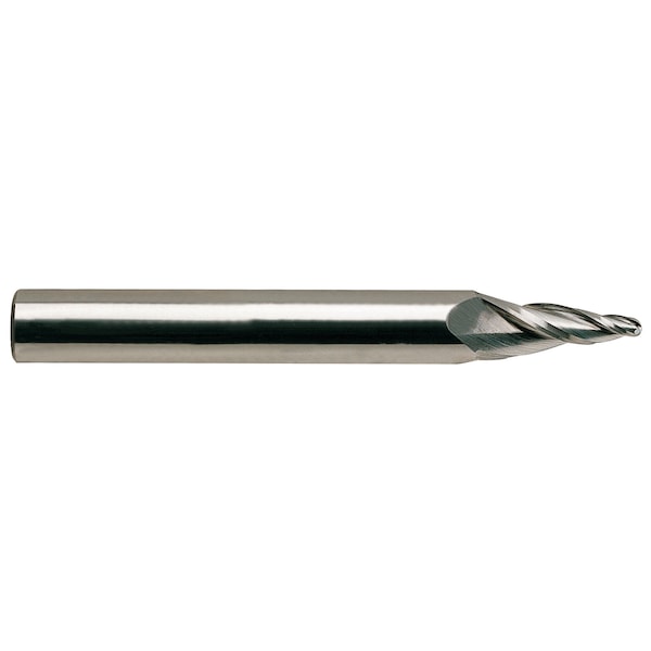 Yg-1 Tool 3 Flute Regular Length Ball Nose Tapered Tialn-Futura Coated Carbide - 88553TF
