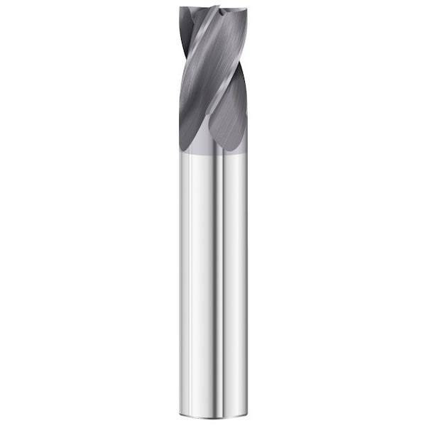 Fullerton Tool 4-Flute - 30° Helix - 3200 GP End Mills, TIALN, RH Spiral, Square, Stub, 1/4 - 32831