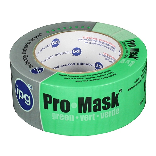 Intertape Cinta de enmascarar verde ProMask de pintor de 1.88" x 60 Yds para 8 días - 5805