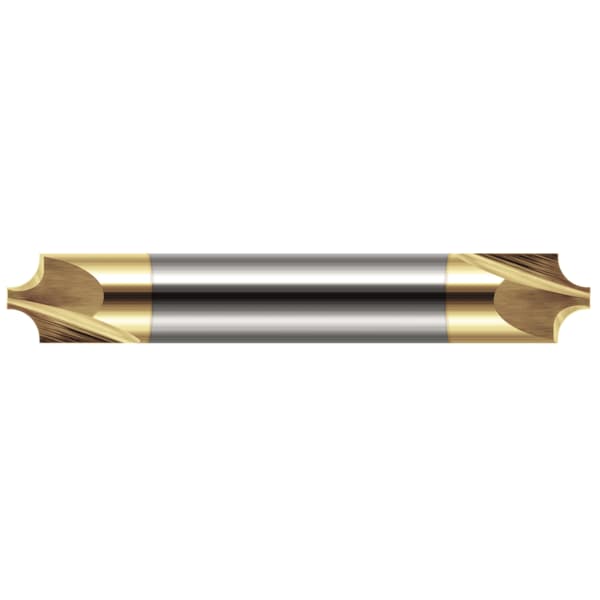 Harvey Tool Corner Rounding End Mill - 2 Flute - Unflared, 0.1180", Finish - Machining: TiN - 46118-C1