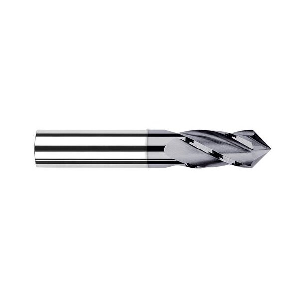 Harvey Tool 3/32 Cutter dia. x 1/2 in. x 90° included Carbide Drill/End Mill, 4 Flutes, AlTiN Coated - 823993-C3