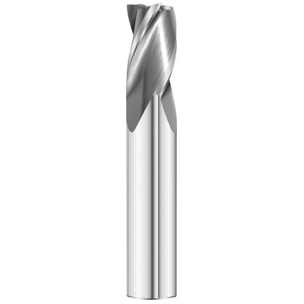 Fullerton Tool 3-Flute - 30° Helix - 3300 GP End Mills, RH Spiral, Square, Standard, 1/32 - 33002
