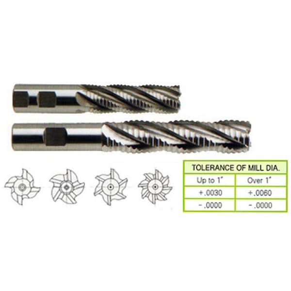 Yg-1 Tool 5 Flute Medium Length Coarse Pitch Rougher 8% Cobalt - 61426