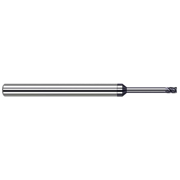 Harvey Tool 5 FL - 0.1090'', 7/64 Cutter DIA x 0.0050'' Radius x 0.1640'' LOC x 0.9000'' Reach - AlTiN Nano Co - 812502-C6