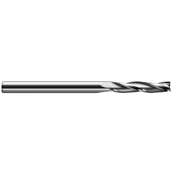 Harvey Tool End Mill for Plastics - 3 Flute - Square, 0.0469" (3/64), Overall Length: 2" - 992347
