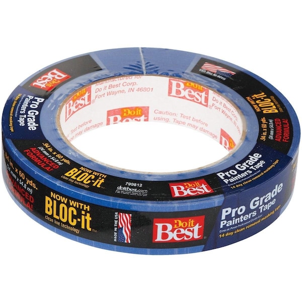 Cinta para enmascarar azul de grado profesional All-Source de 0.94 pulg. x 60 yd. - 99612