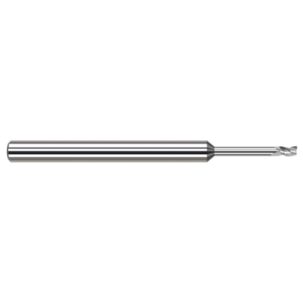 Harvey Tool Miniature End Mill - 3 Flute - Square, 0.0150" (1/64) - 34615