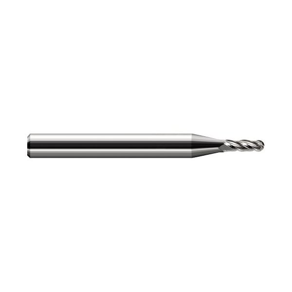 Harvey Tool 2.000 mm Cutter dia x 6.000 mm Length of Cut Carbide Metric Ball End Mill, 2 Flutes - 739645