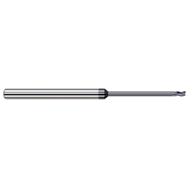 Harvey Tool Miniature End Mill - 3 Flute - Square, 0.0100", Length of Cut: 1/64" - 48910-C3