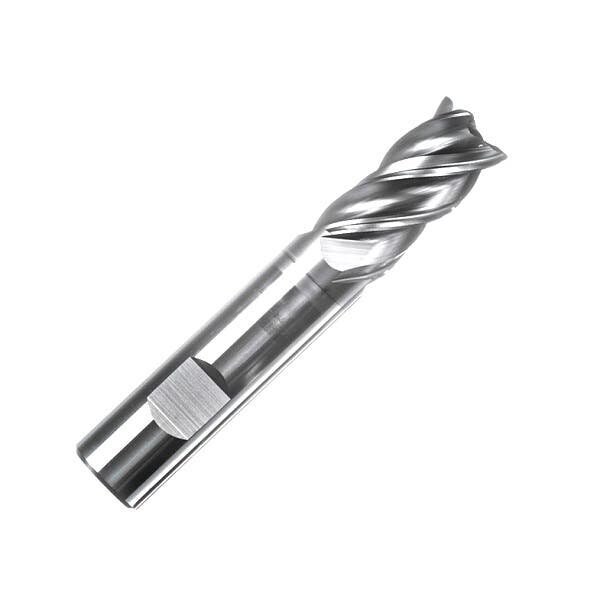 Champion Cutting Tool 1/4in High Performance End Mill, 3/4in Flute Length, Corner Chamfer End, Champion - CHA XLVC-1/4