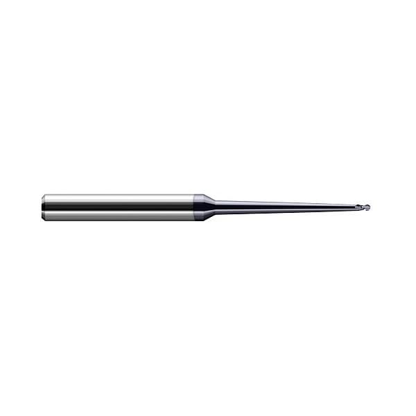 Harvey Tool 0.1560 in. 5/32 dia. x 15/64 x 1.85 deg. 2.00 in. 2 Taper Reach Carbide Ball End Mill, 4 Flutes - 775310-C6