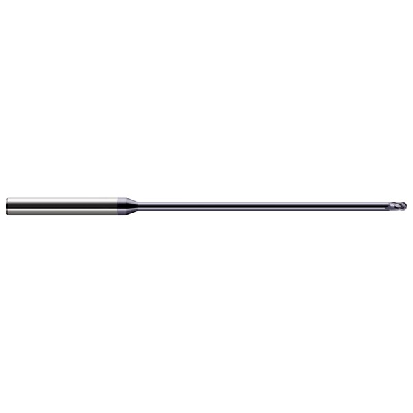 Harvey Tool Miniature End Mill - Ball - Long Reach, Stub Flute, 0.0930" (3/32) - 922793-C3