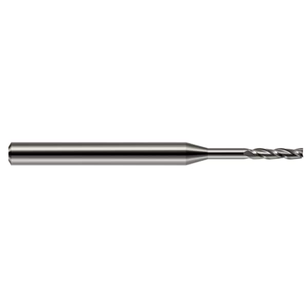 Harvey Tool Miniature End Mill - 3 Flute - Square, 0.1875" (3/16), Neck Dia.: 0.1860" - 13712