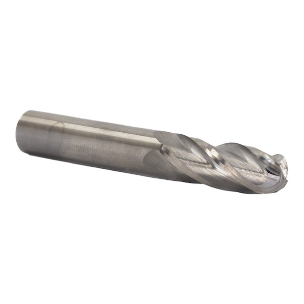 Drill America 1/2" Carbide 4 Flute Single End Ball End Mill - MMO1/2-4FSE-BN