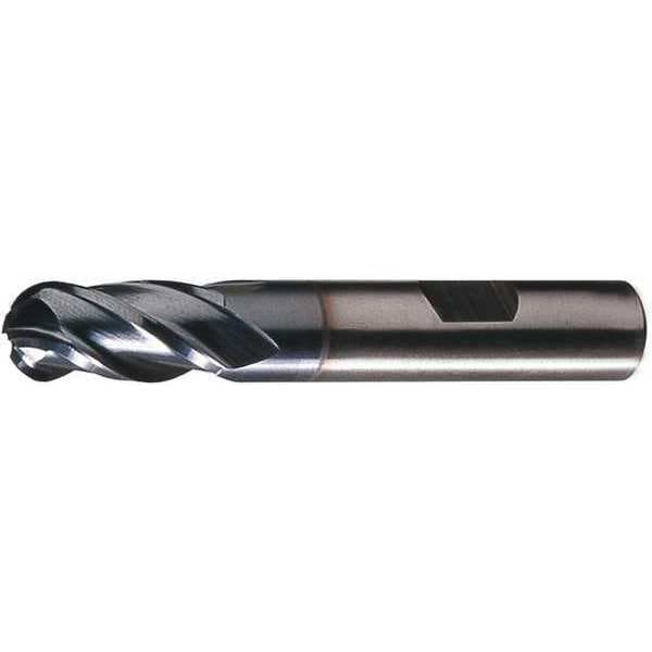 Cleveland 4-Flute Cobalt 8% Ball Nose Single End CenterCut Finisher CTD HGC-4B-TC TiCN 5/8x5/8x1-5/8x3-3/4 - C32782