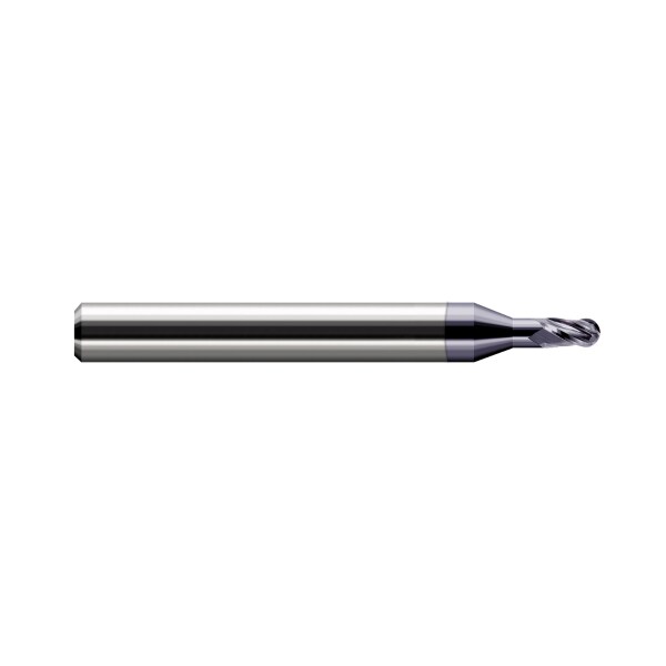 Harvey Tool Miniature End Mill - Ball - Long Reach, Stub Flute - 978512-C3