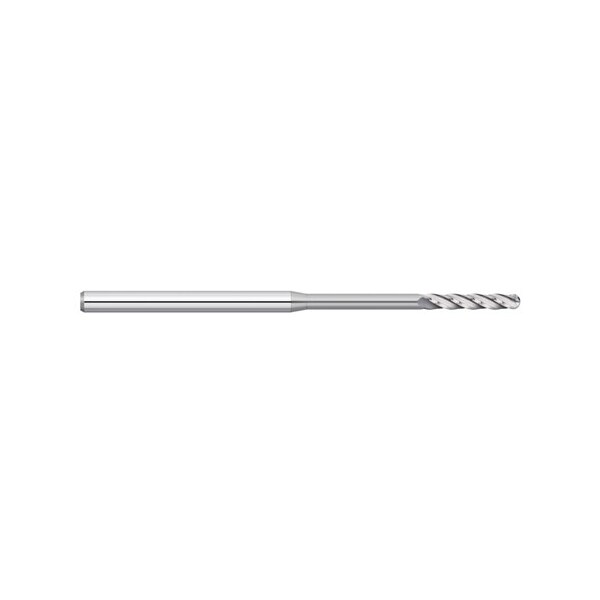 Kodiak Cutting Tools 0.090 3 Flute Long Reach Long Flute Ball Nose Micro Carbide End Mill - 5560594