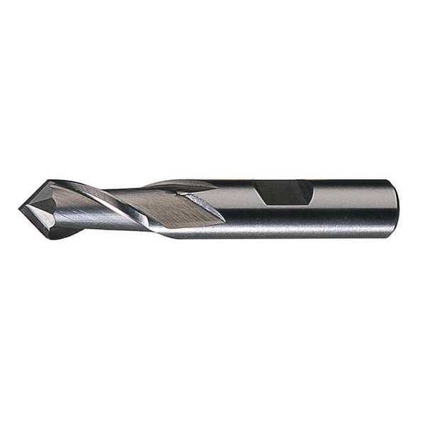 Cleveland 2-Flute HSS Single End 90-Point Drill Mill Cleveland HPDM-2 Bright 7/8"x3/4"x1-1/2"x3-3/4" - C32440