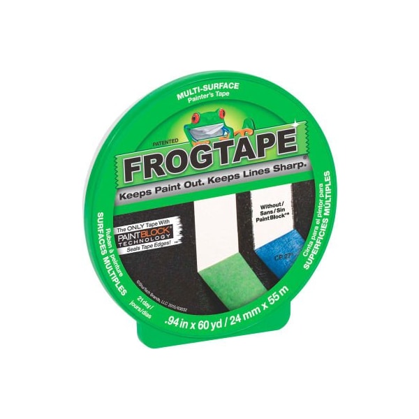 Cinta de pintor Shurtape FrogTape, Multi-Surface, Verde, 24mm x 55m - Caja de 36 - 127624