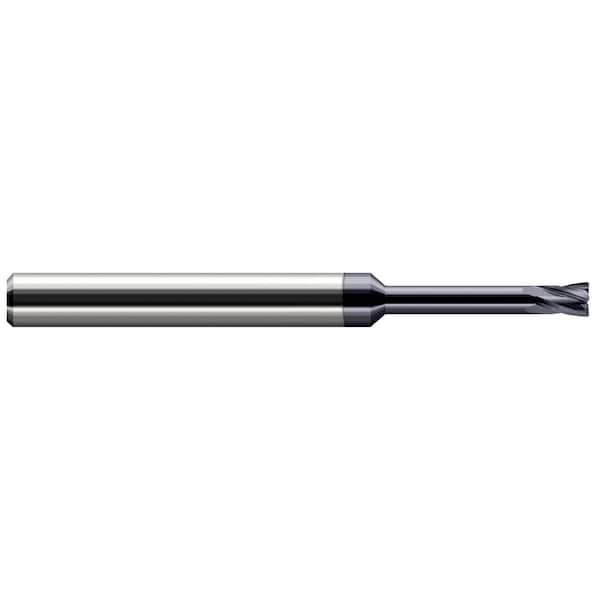 Harvey Tool Backdraft Cutter-Corner Radius 0.1250" (1/8) Cutter DIA x 0.0100" Radius x 0.1870" (3/16) L of Cut - 781208-C3