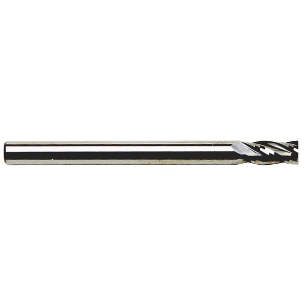 Gs Tooling 4.0mm Diameter x 4mm Shank 4-Flute Stub Length Blue Series Carbide End Mills - 101696