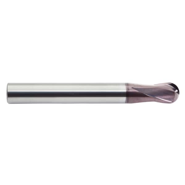 M.A. Ford Tuffcut Dm 2 Flute Ball Nose End Mill, 1/8 - 15612500A