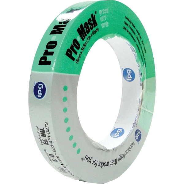 Intertape ProMask Verde 0.70 pulgadas x 60 yardas. Cinta adhesiva verde de grado profesional para pintores - 5802