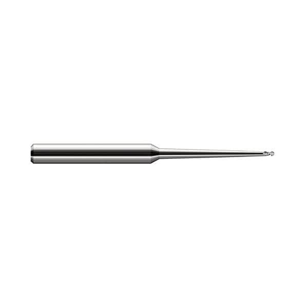 Harvey Tool 0.1410 in. dia. x 0.2109 in. x 4 deg. 1.50 in. 1-1/2 Taper Reach Carbide Ball End Mill, 2 Flutes - 24909