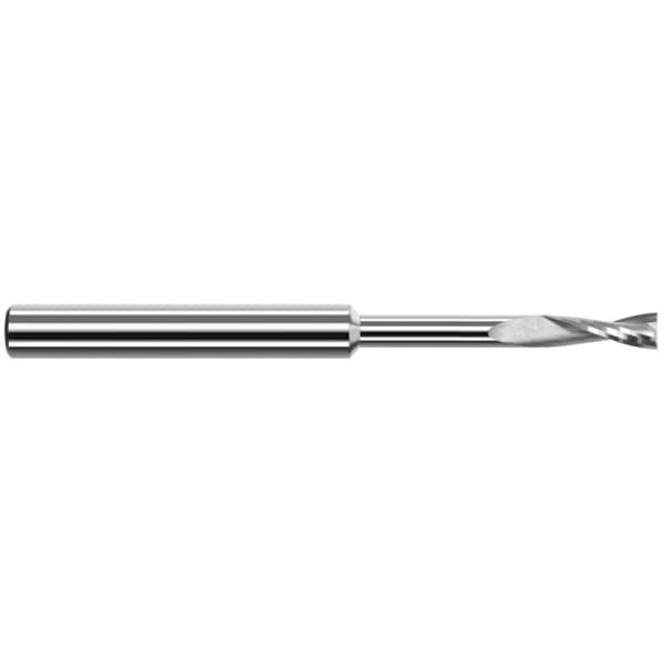 Harvey Tool End Mill for Plastics - 2 Flute - Square, 0.0200", Neck Dia.: 0.0187" - 989020