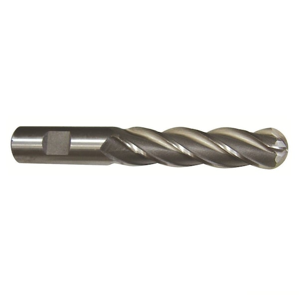 Drill America 7/16" X 1/2" HSS 4 Flute Single End Ball End Mill - DWCF1114