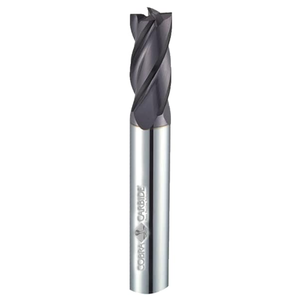 Cobra Carbide Endmill, Standard Uncoated, 5/16, End Mill Style: Square - 22520